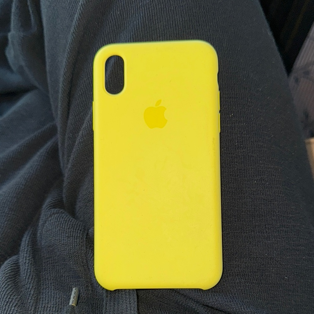 Apple Yellow Silicone iPhone Case